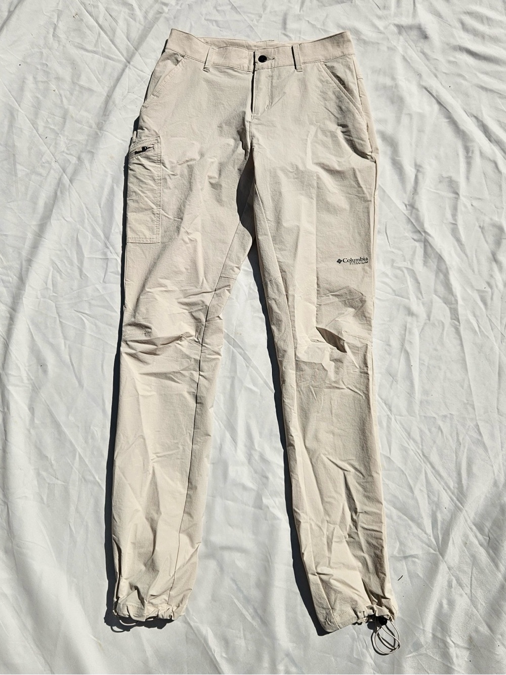 Columbia TITANIUM Women's Lightweight Beige Hiking Pants